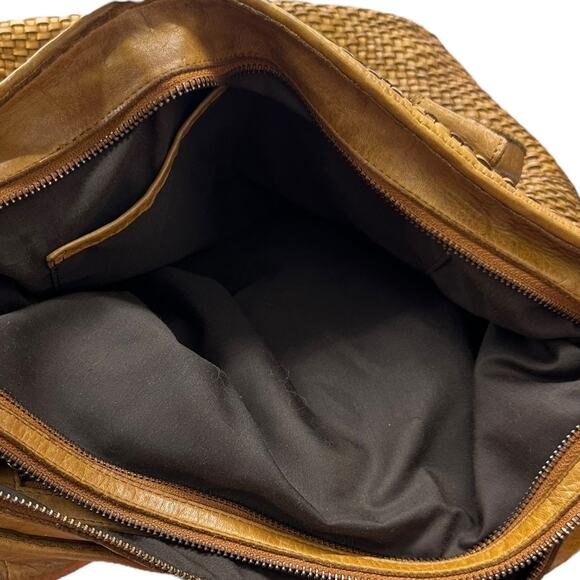 Vilenca Holland Large Tote Laptop Shoulder Bag Woven Leather - Picture 10 of 11